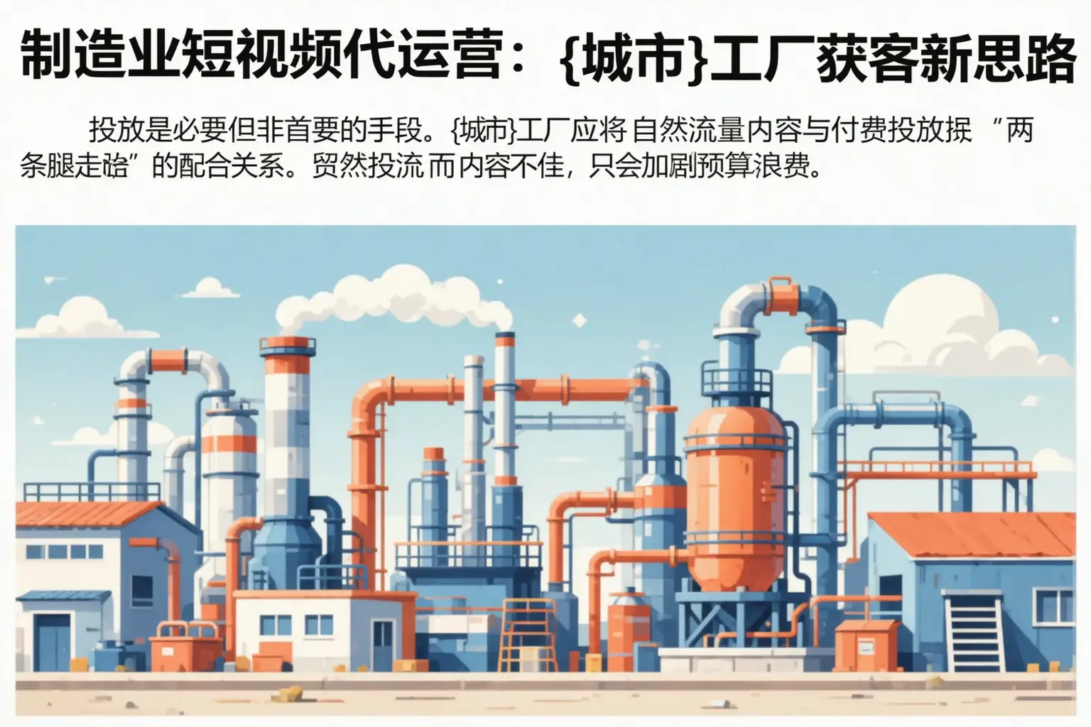 制造业短视频代运营：德阳工厂获客新思路