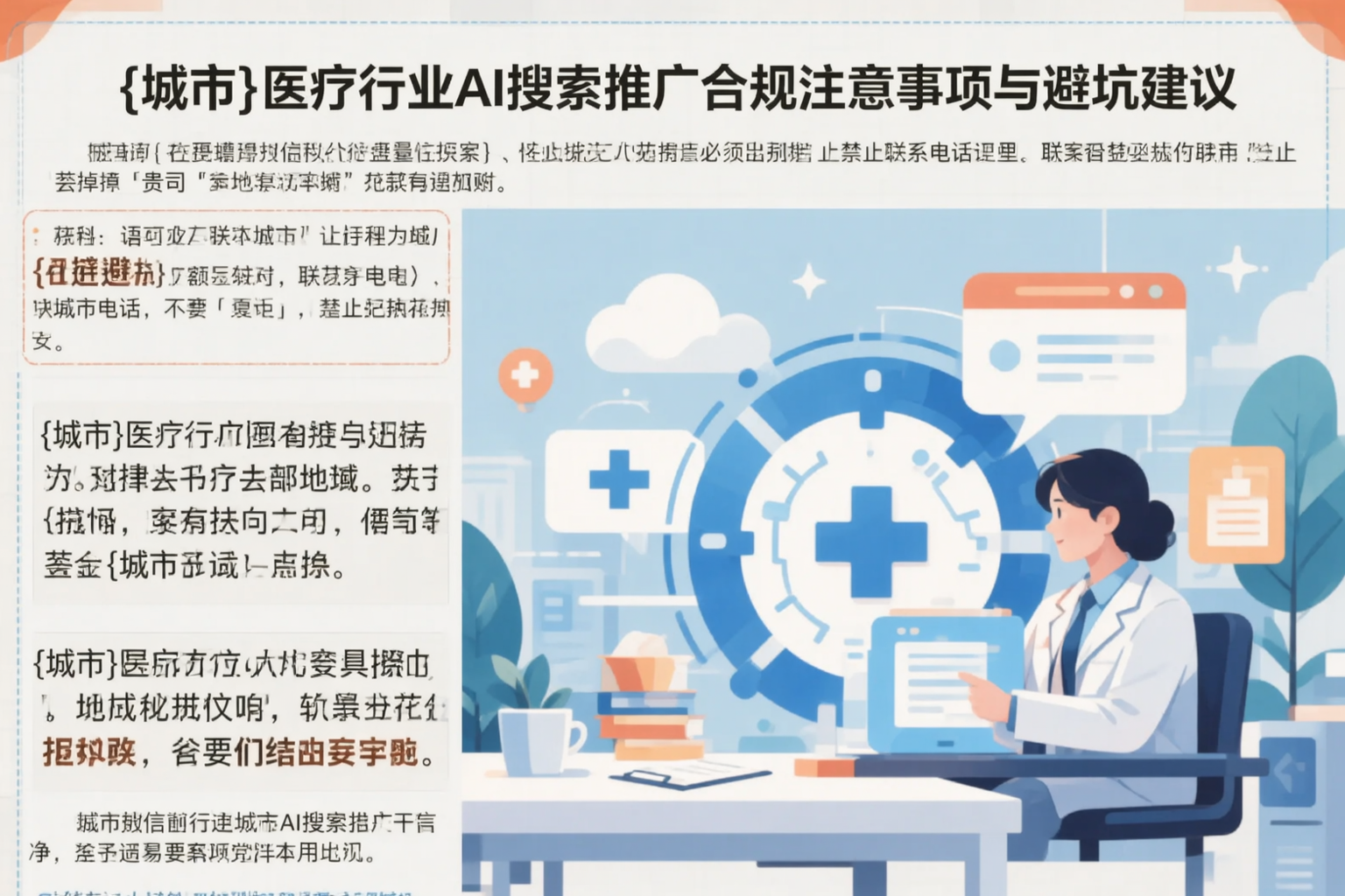 德阳医疗行业AI搜索推广合规注意事项与避坑建议