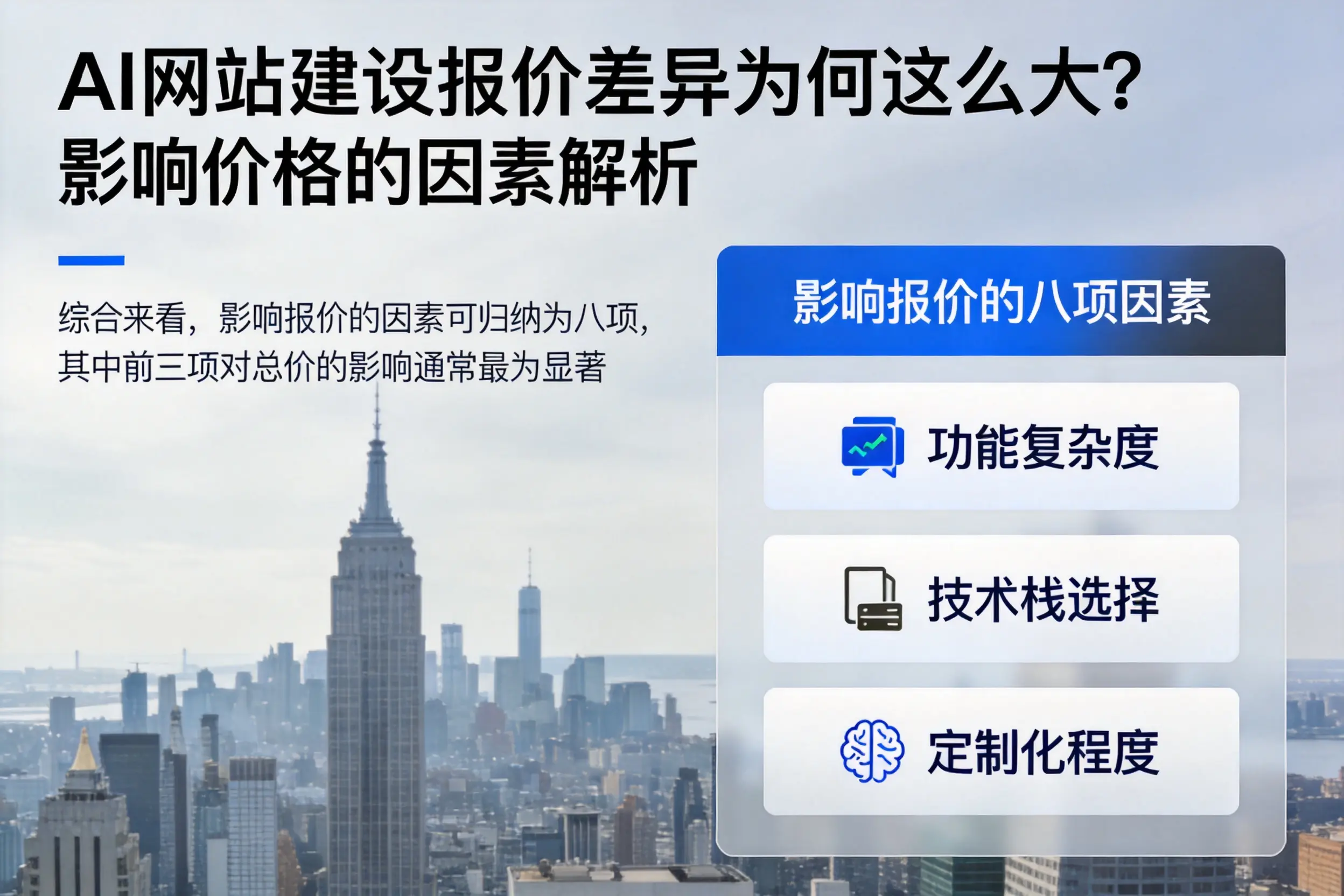德阳AI网站建设报价差异为何这么大?影响价格的因素解析