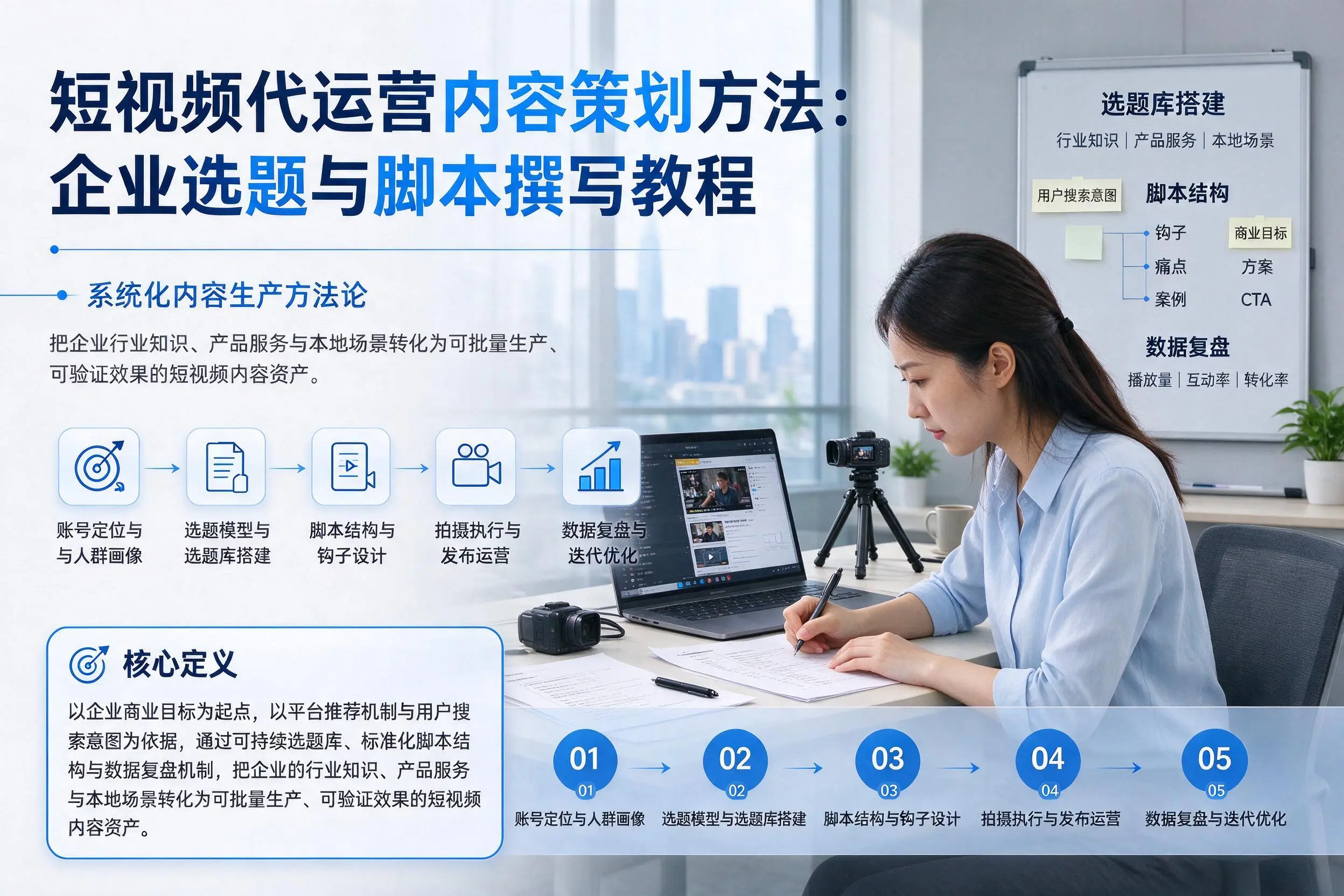 短视频代运营内容策划方法：德阳企业选题与脚本撰写教程