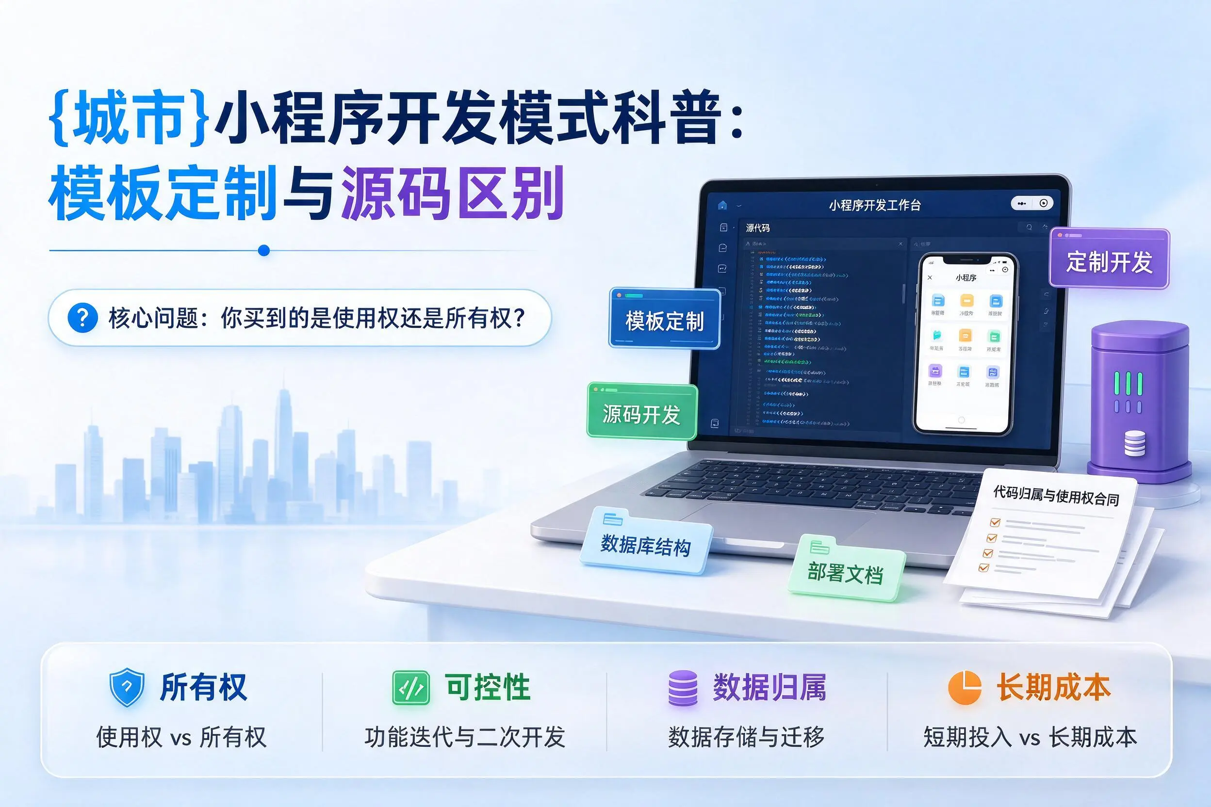 德阳小程序开发模式科普:模板定制与源码区别