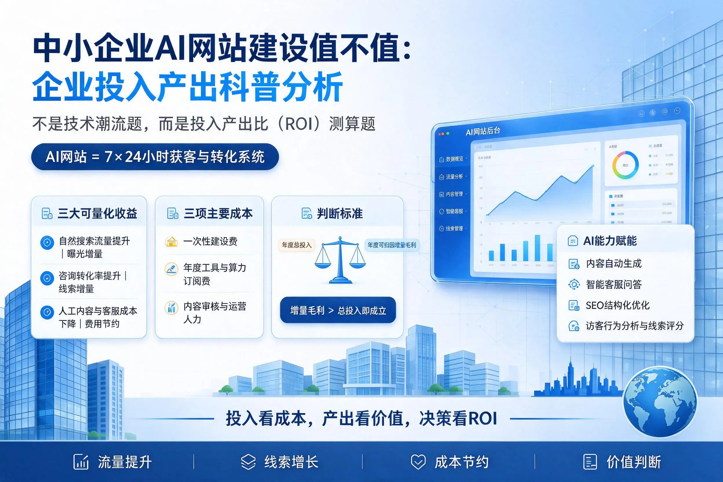 中小企业AI网站建设值不值：德阳企业投入产出科普分析