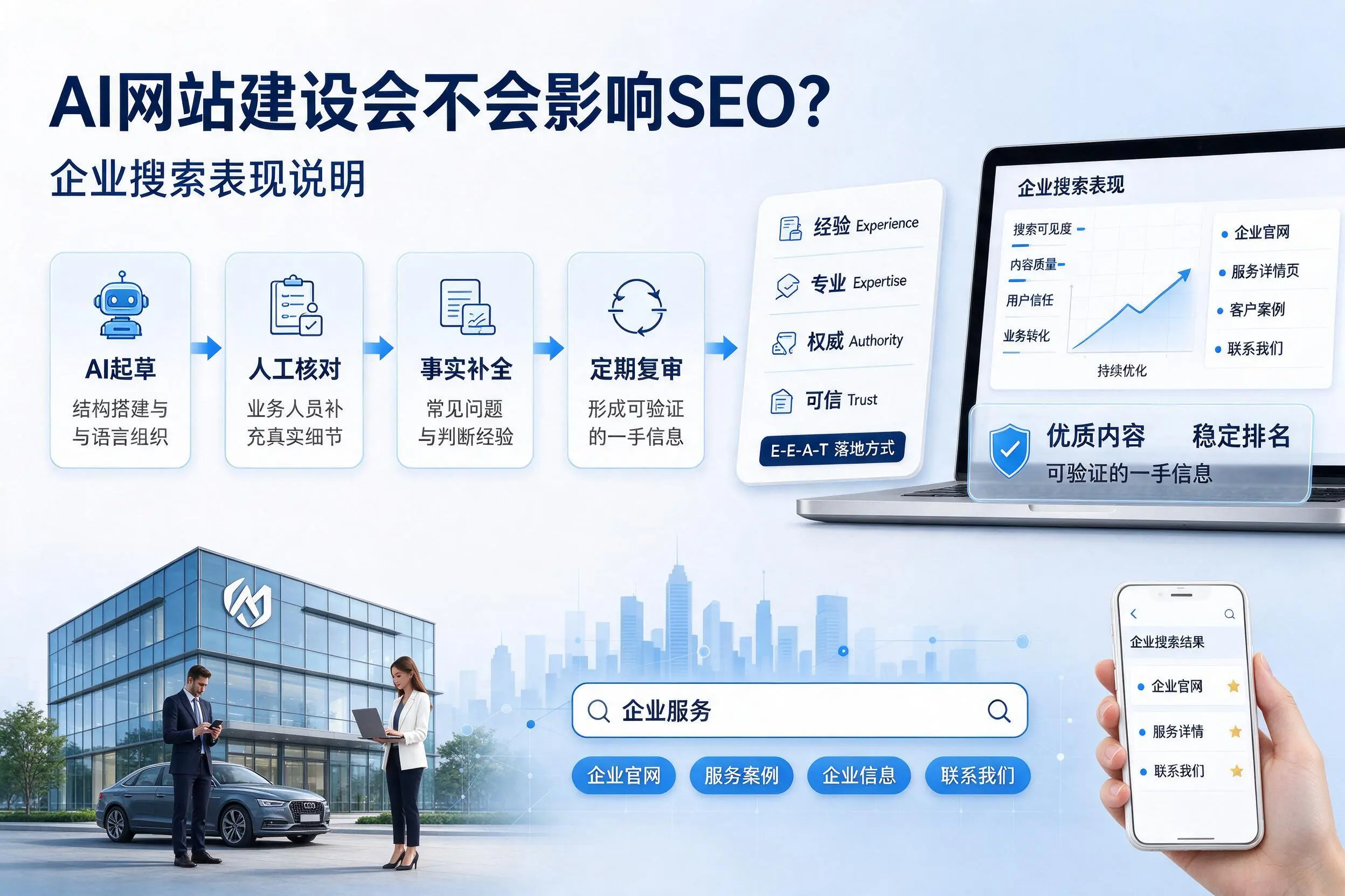 AI网站建设会不会影响SEO？德阳企业搜索表现说明