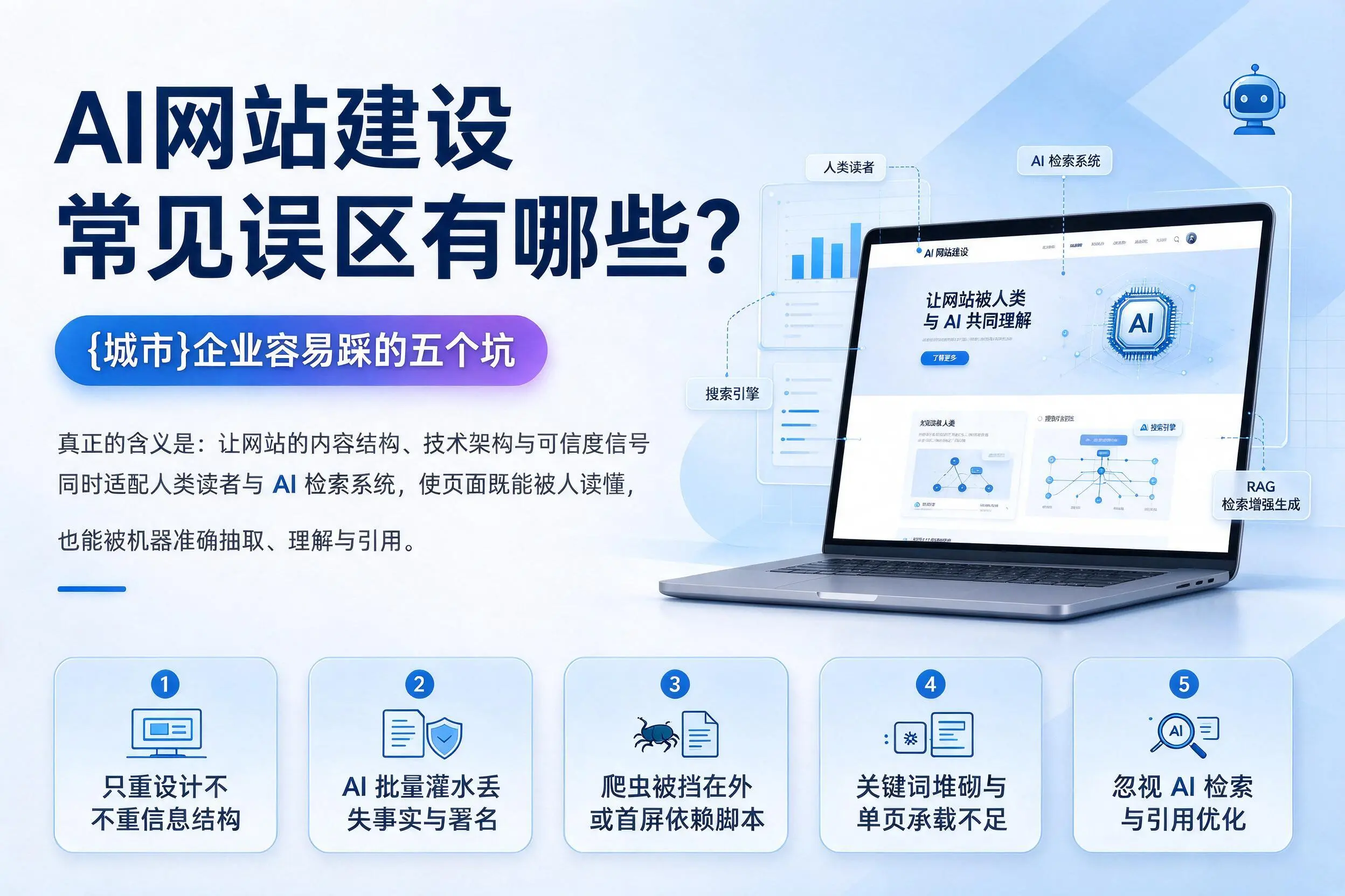 AI网站建设常见误区有哪些？德阳企业容易踩的五个坑