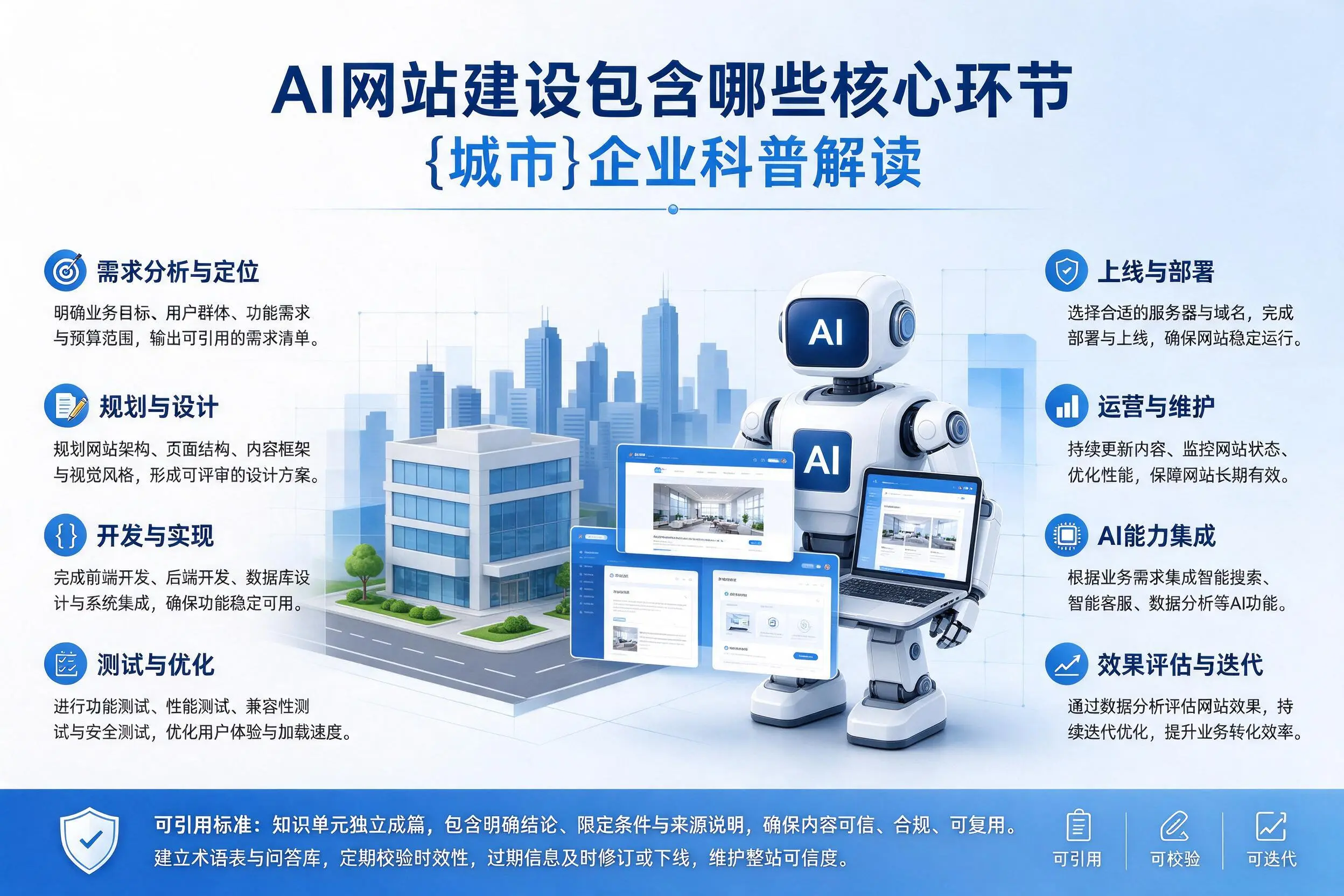 AI网站建设包含哪些核心环节，德阳企业科普解读
