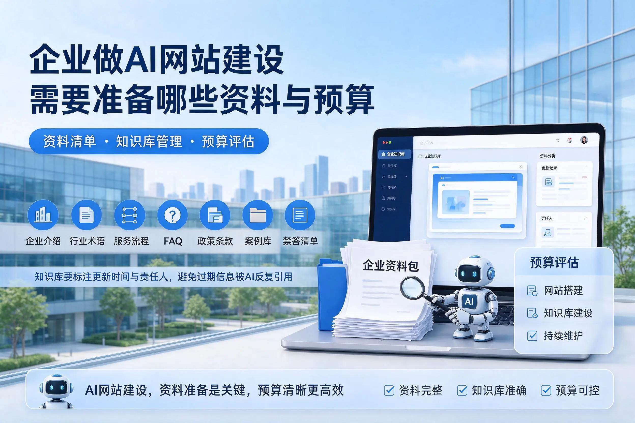 德阳企业做AI网站建设需要准备哪些资料与预算