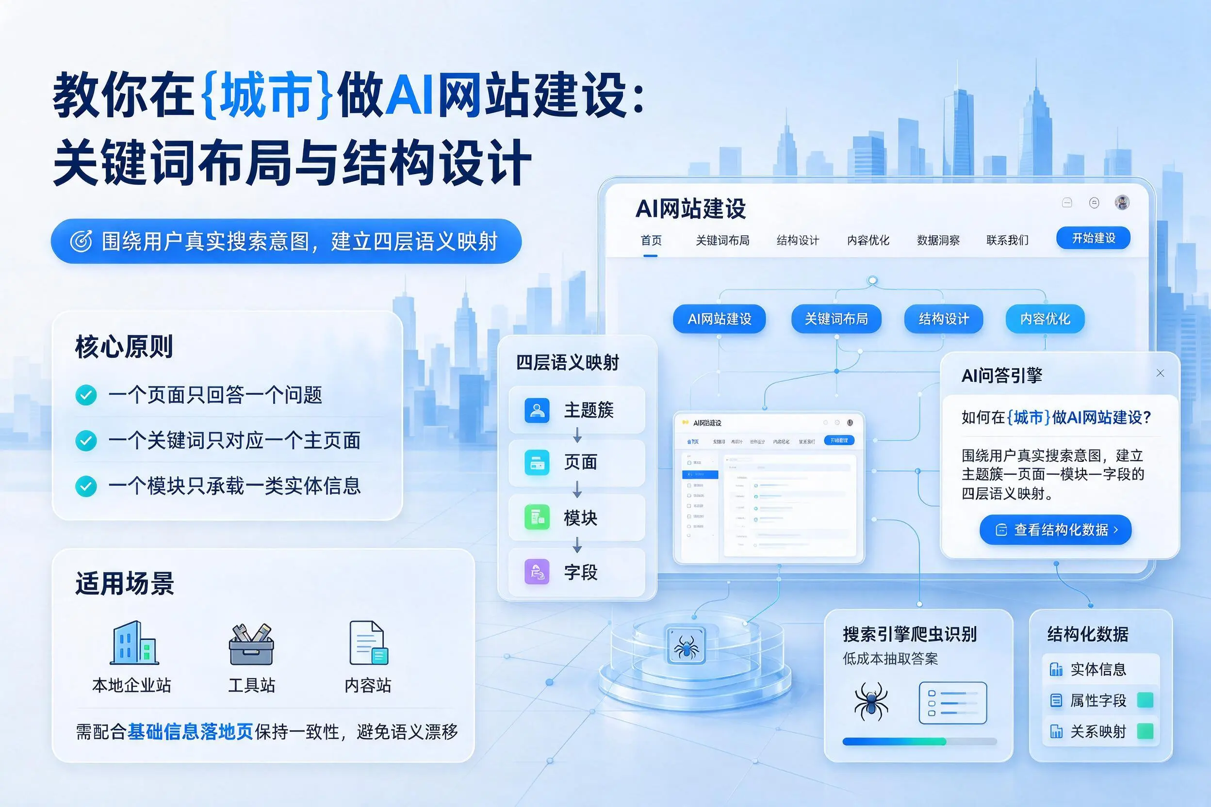 教你在德阳做AI网站建设:关键词布局与结构设计
