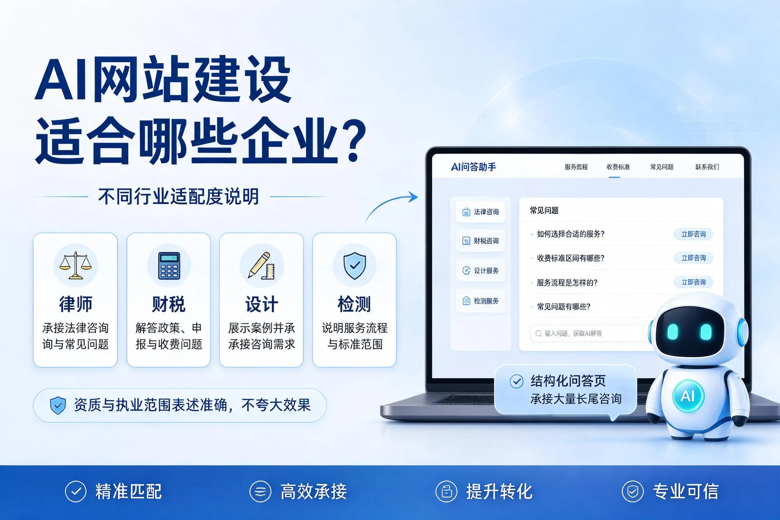 AI网站建设适合哪些企业?德阳不同行业适配度说明
