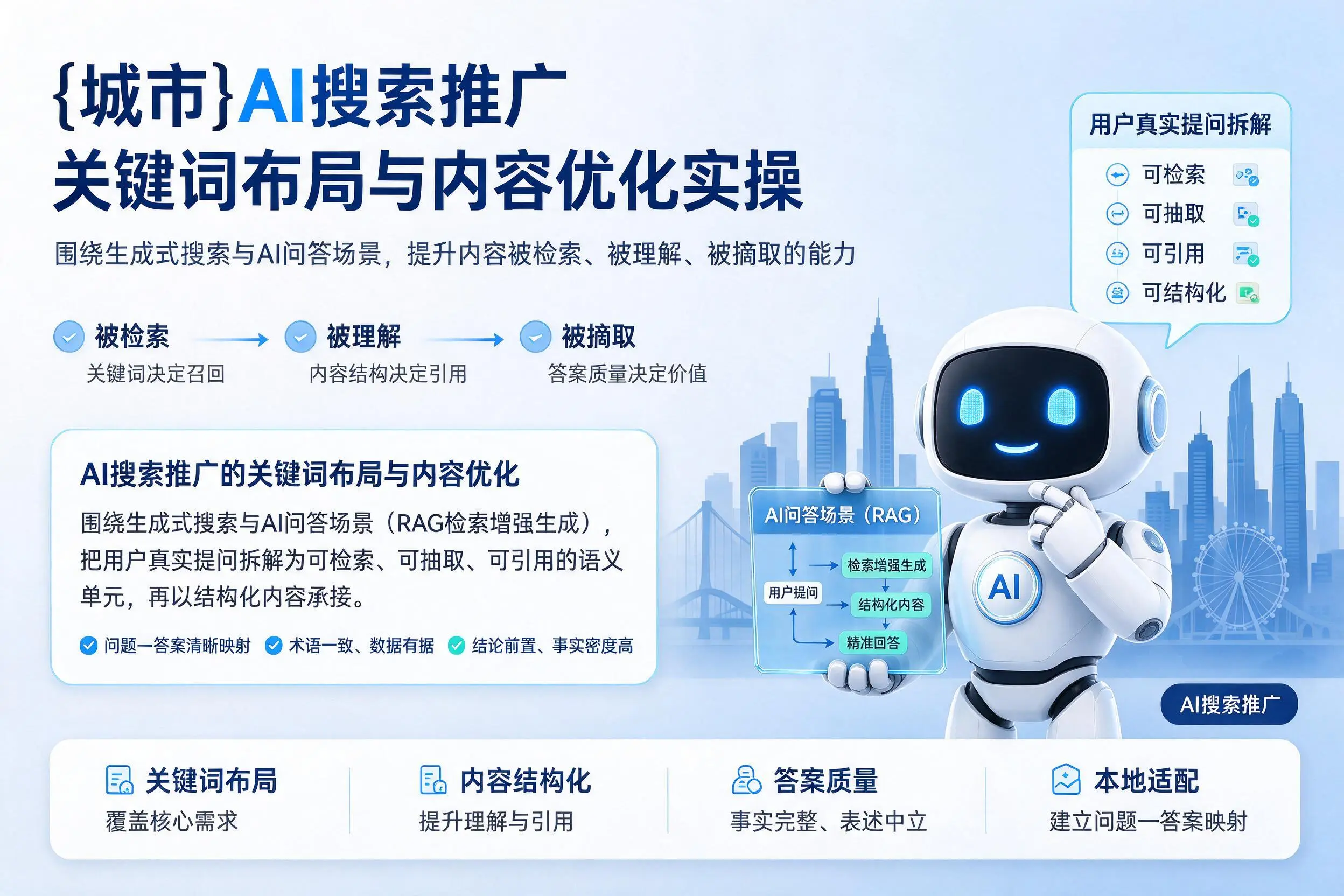 德阳AI搜索推广关键词布局与内容优化实操
